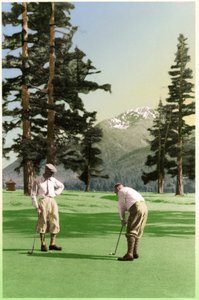 Golf i St Moritz, ca 1930 af . .