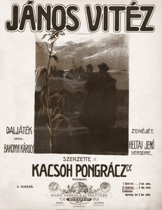 Janos Vitez, ungarsk operette af komponisten Kacsoh Pongracz. 1904 (illustration) af . .