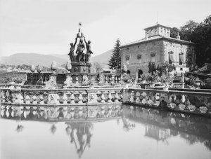 Hovedspringvand ved Villa Lante i Bagnaia i udkanten af Viterbo. af Henry Charles Fehr