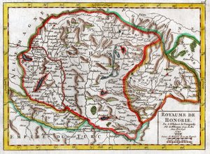 Kort over Ungarn 1749 af . .