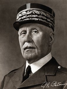 Marskal Philippe Pétain. Marshall Philippe Pétain. af Ferdinand Georg Waldmuller