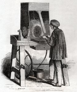 Arbejder i guldsmedeforretningen. Arbejder i sølvsmede. af Frederick (attr. to) Barnard