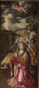 Sognekirke (Saint Walburga Parish Church). triptisk. af . .