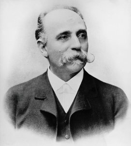 Portræt af Bartolomeo Emilio Camillo Golgi (1843-1926), italiensk videnskabsmand og læge, Nobelpris i medicin i 1906, fotografi