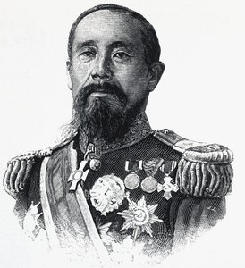 Portræt af Ito Hirobumi (1841-1909), japansk politiker