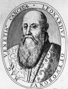 Portræt af Leonardo Ottoboni (16.-17. århundrede), storkansler i Venedig, gravering af William Walcutt