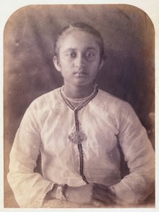 Portræt af en ung kvinde, Ceylon, c 1875 af Ferdinand Georg Waldmuller