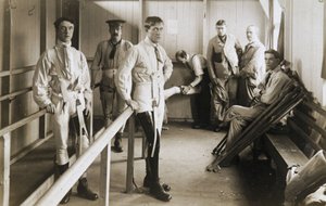 Proteser Soldater iført kunstige ben, c 1915-1918 af Ferdinand Georg Waldmuller