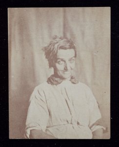 Psykiatriportræt af en patient, Surrey County Asylum, c 1852 af John Pardon