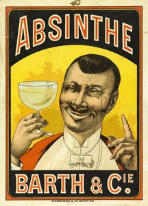 Annonce for Barth & Cie absint, i Chalon sur Saone (Saone et Loire, Frankrig), omkring 1890 af Frederick (attr. to) Barnard