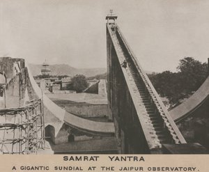Samrat Yantra ved Jaipur Observatory, Indien af Frederick (attr. to) Barnard