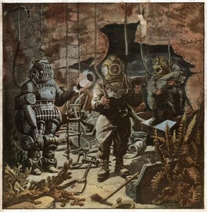 Dybhavsdykkere. Forskellige. af Ferdinand Georg Waldmuller