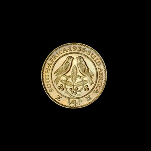 South African Quarter Penny Coin (Farthing) 1936 (foto) af Hippolyte Lalaise Devéria