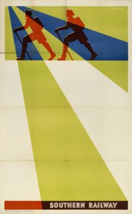 Southern Railway lagerplakat af Frederick (attr. to) Barnard