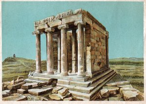 Athena Nikes tempel. omkring 1910 (gravering) af . .