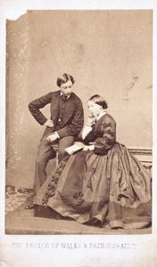 Prinsen af Wales og prinsesse Alice af Ferdinand Georg Waldmuller