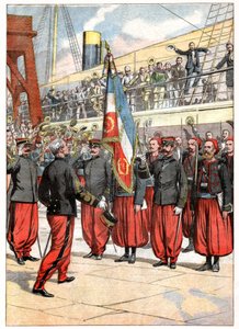 Det tredje Zouaves regiment i Marseille af . .