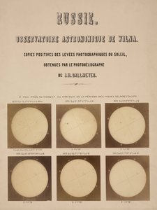 Solen, fotograferet med en Dallmeyer heliograf, Vilnius, Litauen af Frederick (attr. to) Barnard