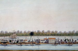 Udsigt over St Louis, Senegal af William Walcutt