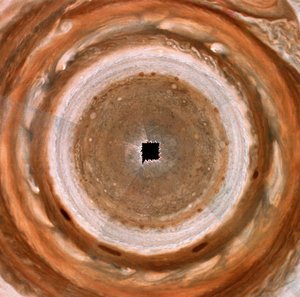 Udsigt over Jupiters nordpol af Frederick (attr. to) Barnard
