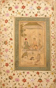 Akbars sønner Sultan Daniyal og Sultan Murad, ca. 1600-1605 af   Manohar