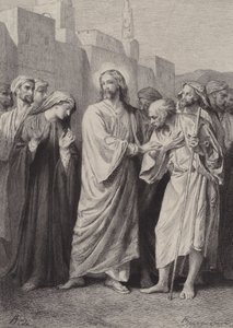 Kristus forudsiger ødelæggelsen af templet af after Albert Robida