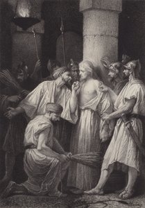 Jesus overleverede til soldaterne af after Albert Robida