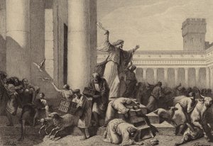 Jesus driver pengevekslerne ud af templet