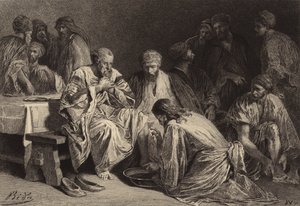 Jesus vasker disciplenes fødder
