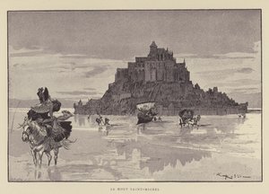 Mont Saint Michel af after Albert Robida