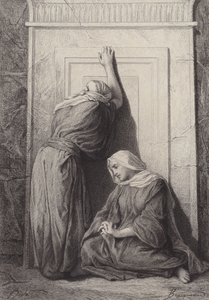 Maria Magdalene og den anden Maria af after Albert Robida
