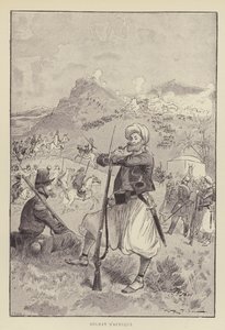 afrikansk soldat af after Albert Robida