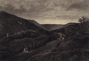 Den barmhjertige samaritaner af after Albert Robida