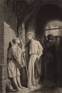 Manden blind fra sin fødsel af after Albert Robida