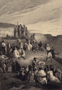 Miraklet med brødene og fiskene af after Albert Robida