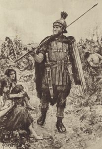 En legionær, der bevogter fanger i felten af after Amedee Forestier