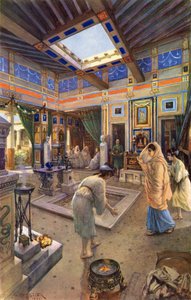 De gamle romeres hjemlige liv af after Amedee Forestier