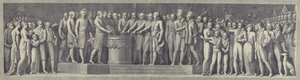 Højtidelig aflæggelse af eden til oprettelse af den cisalpinske republik, 29. juni 1796 af after Andrea Appiani the Elder