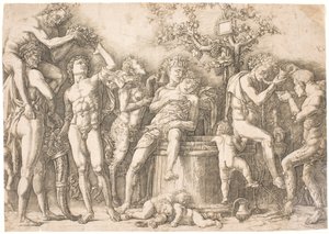 Bagerste kanal ved vintønden af after Andrea Mantegna