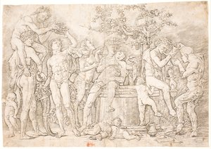 Bagerste kanal ved vintønden af after Andrea Mantegna