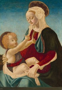 Madonna og barn af after Andrea del Verrocchio
