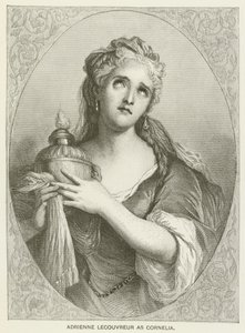 Adrienne Lecouvreur som Cornelia af after Antoine Coypel