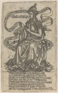 Frygisk sibylle af after Baccio Baldini