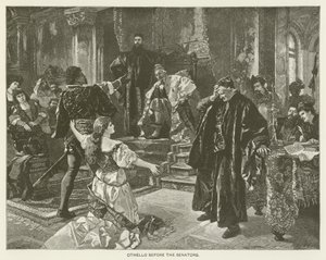 Othello foran senatorerne af after Carl Ludwig Friedrich Becker