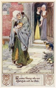 Gammer Gurney, der var utilfreds med sin Dole af after Charles Edmund Brock