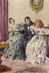 Illustration til Martin Chuzzlewit af after Charles Edmund Brock