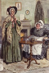 Illustration til Martin Chuzzlewit af after Charles Edmund Brock