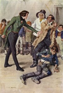 Illustration til Nicholas Nickleby af after Charles Edmund Brock