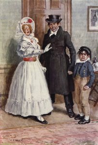 Illustration til Nicholas Nickleby af after Charles Edmund Brock