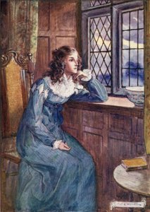 Shirley ved vinduet af after Charles Edmund Brock